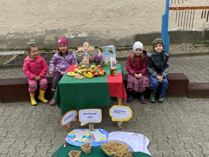 Erntedank mit Frederick im Kindergarten